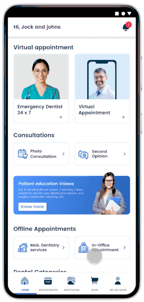 Connect with a dentist in less than 15 minutes